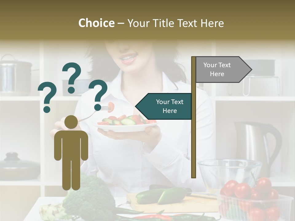 Caucasian Cook One PowerPoint Template