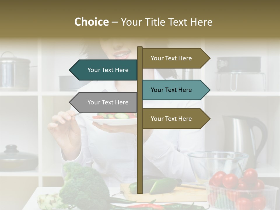 Caucasian Cook One PowerPoint Template