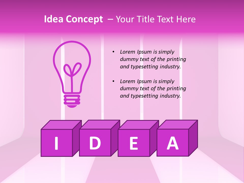 White Space Decoration PowerPoint Template