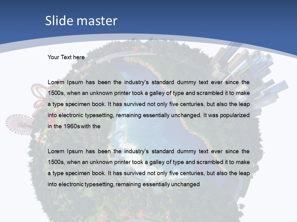 Car Environment Metropolis PowerPoint Template
