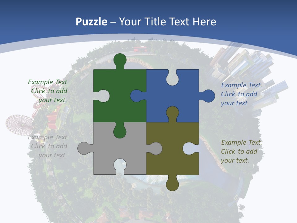 Car Environment Metropolis PowerPoint Template