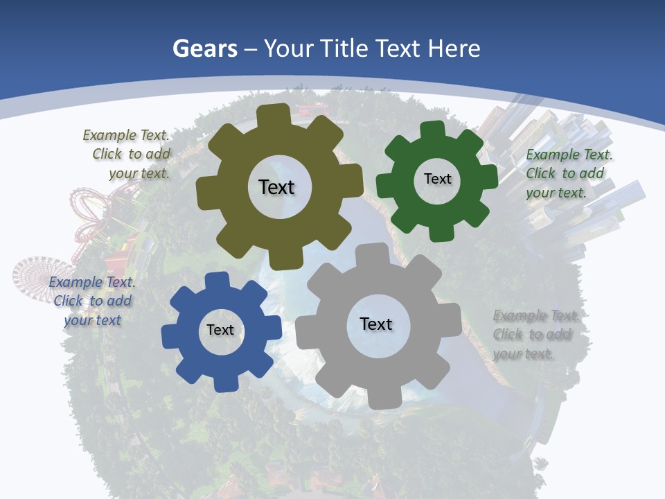 Car Environment Metropolis PowerPoint Template