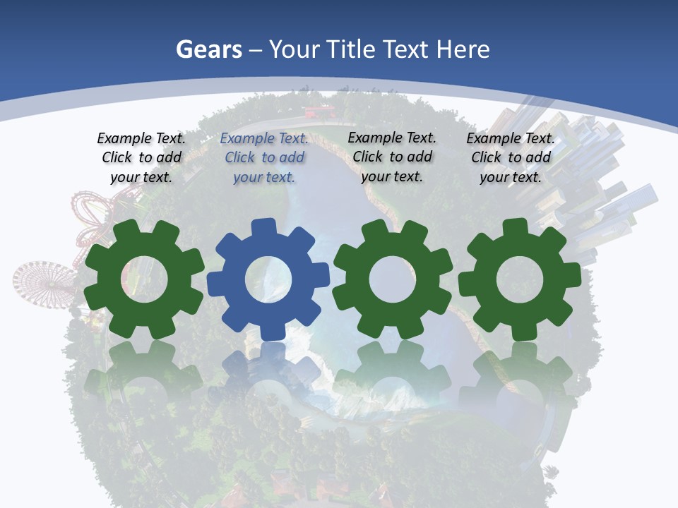 Car Environment Metropolis PowerPoint Template