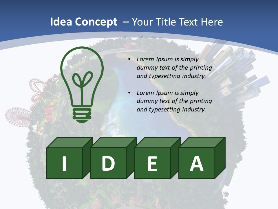 Car Environment Metropolis PowerPoint Template