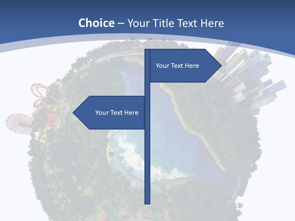 Car Environment Metropolis PowerPoint Template