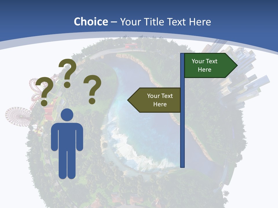 Car Environment Metropolis PowerPoint Template