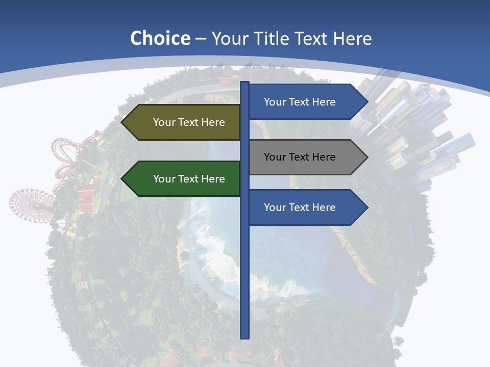 Car Environment Metropolis PowerPoint Template