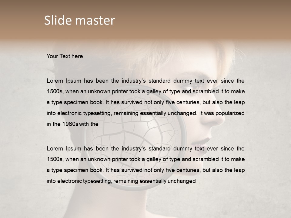 Treatment Crack Portrait PowerPoint Template