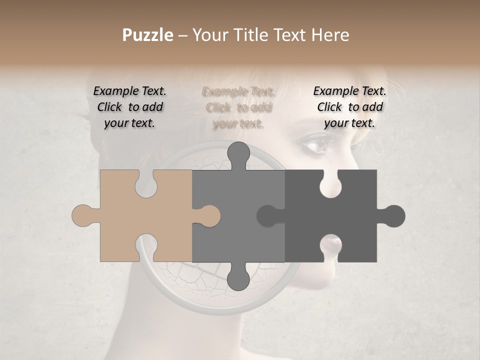 Treatment Crack Portrait PowerPoint Template