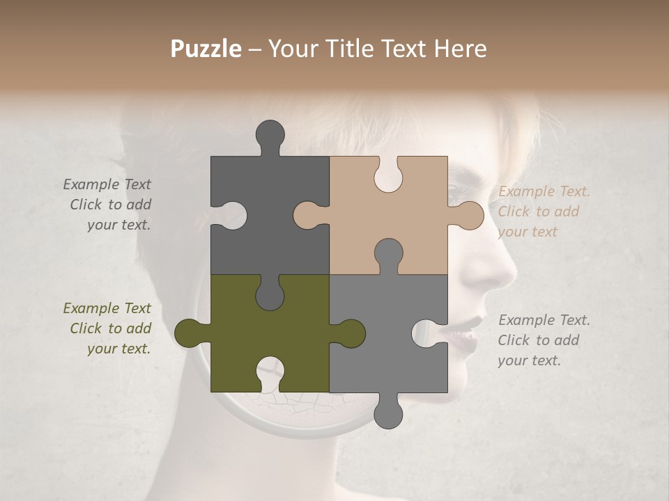 Treatment Crack Portrait PowerPoint Template