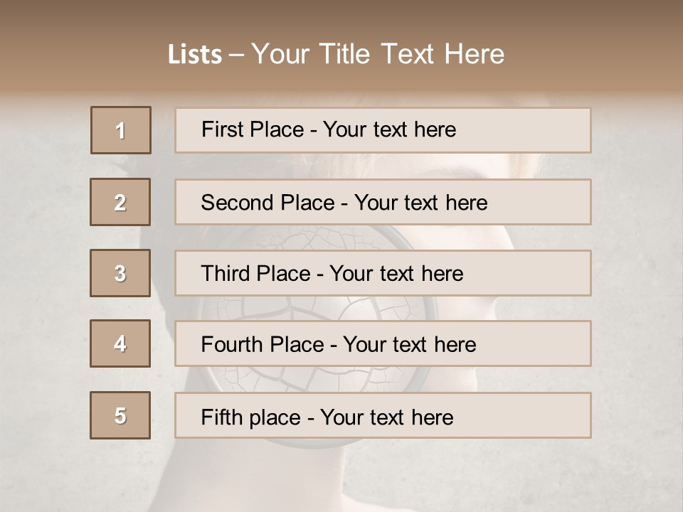 Treatment Crack Portrait PowerPoint Template