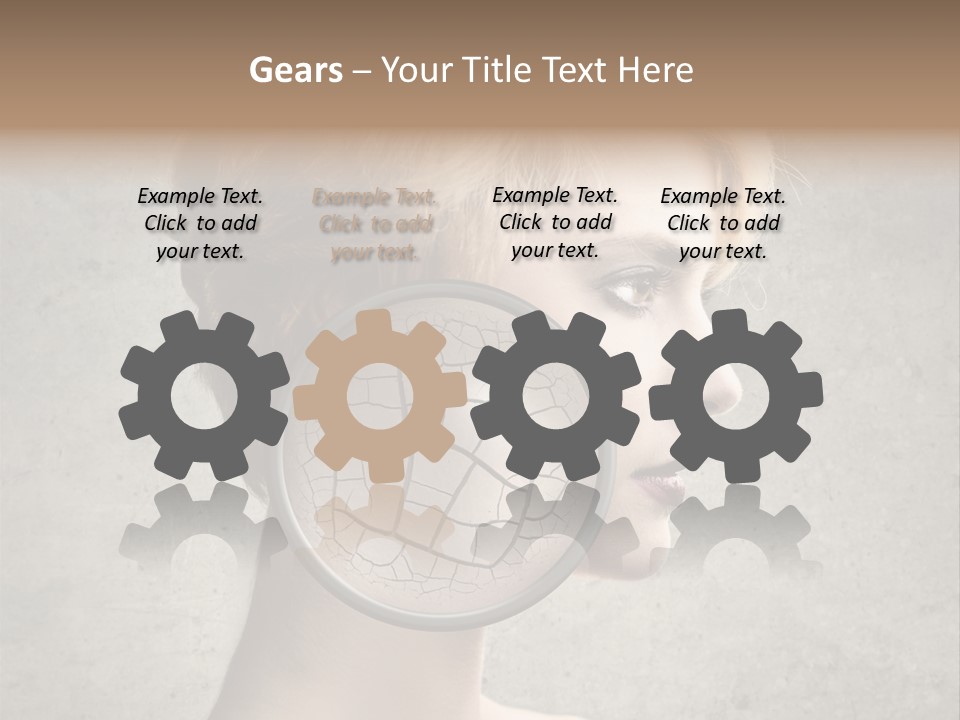 Treatment Crack Portrait PowerPoint Template