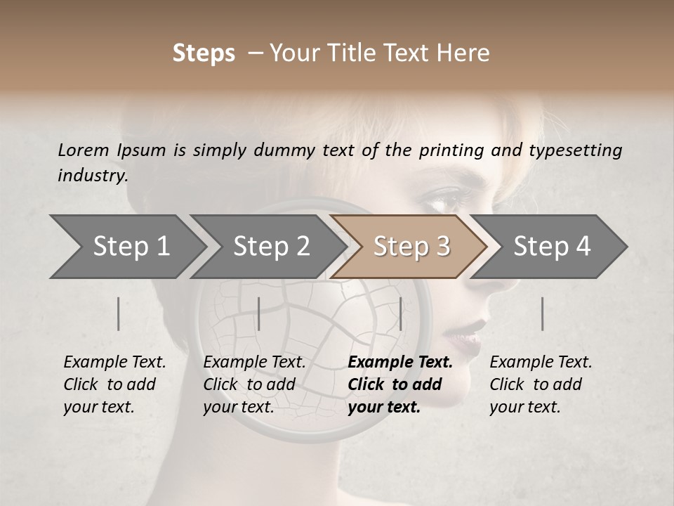 Treatment Crack Portrait PowerPoint Template