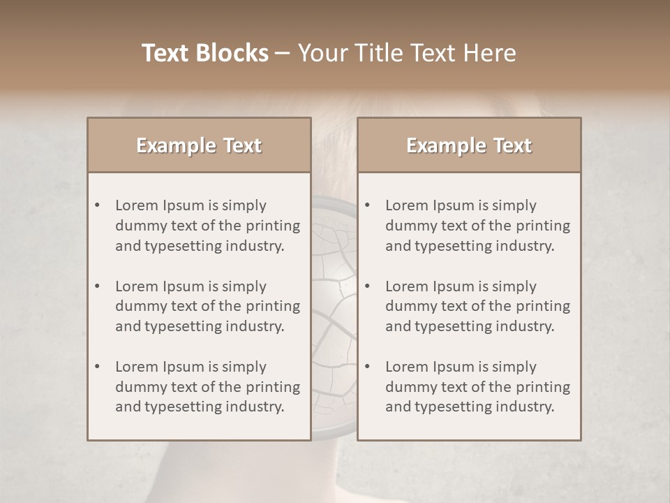 Treatment Crack Portrait PowerPoint Template
