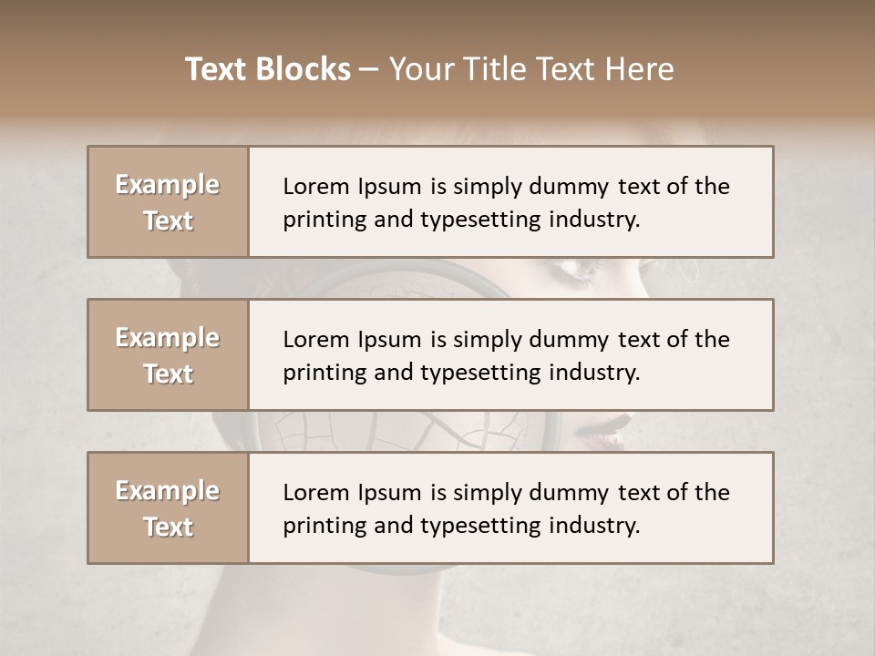 Treatment Crack Portrait PowerPoint Template