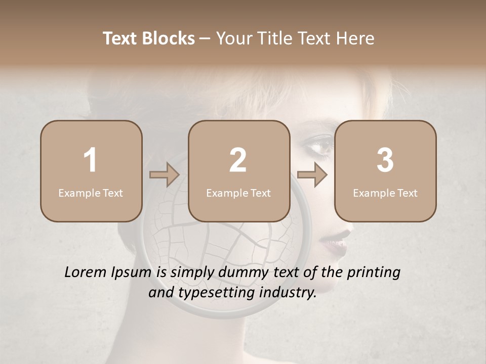 Treatment Crack Portrait PowerPoint Template