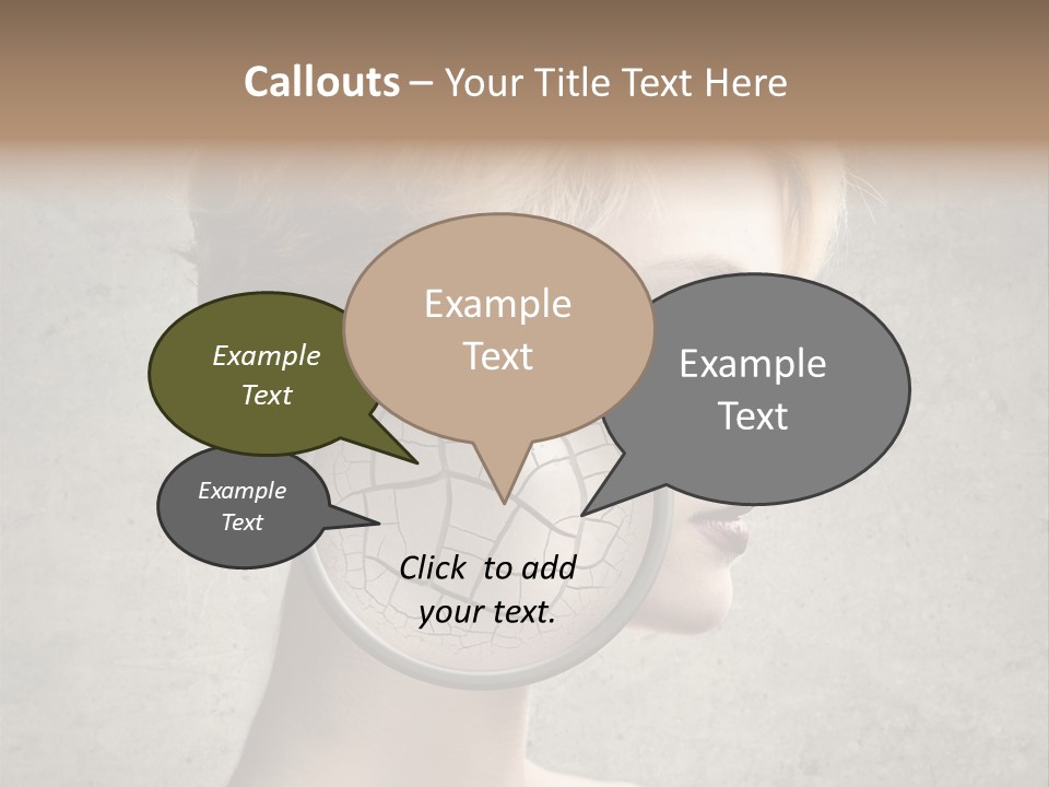 Treatment Crack Portrait PowerPoint Template