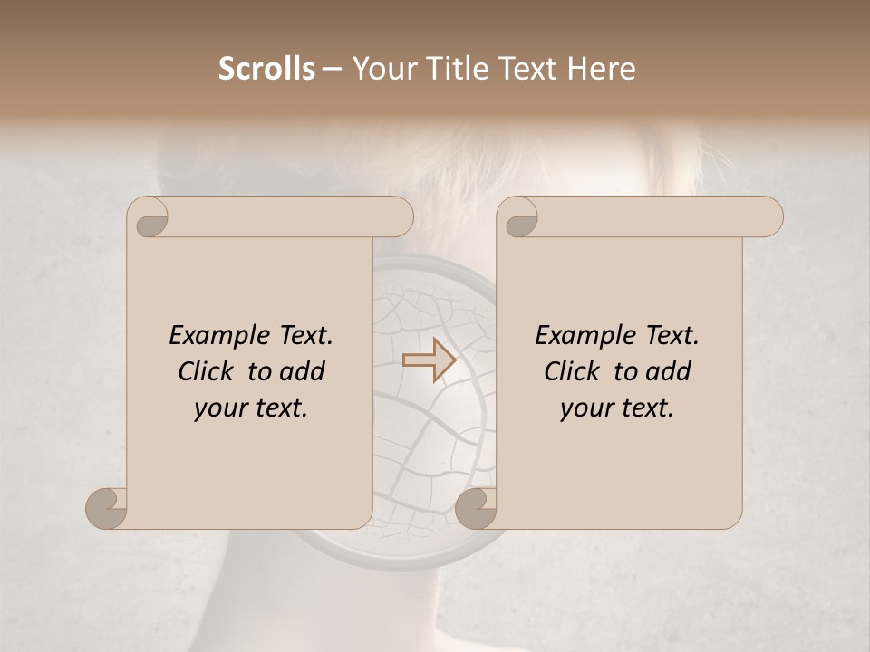 Treatment Crack Portrait PowerPoint Template