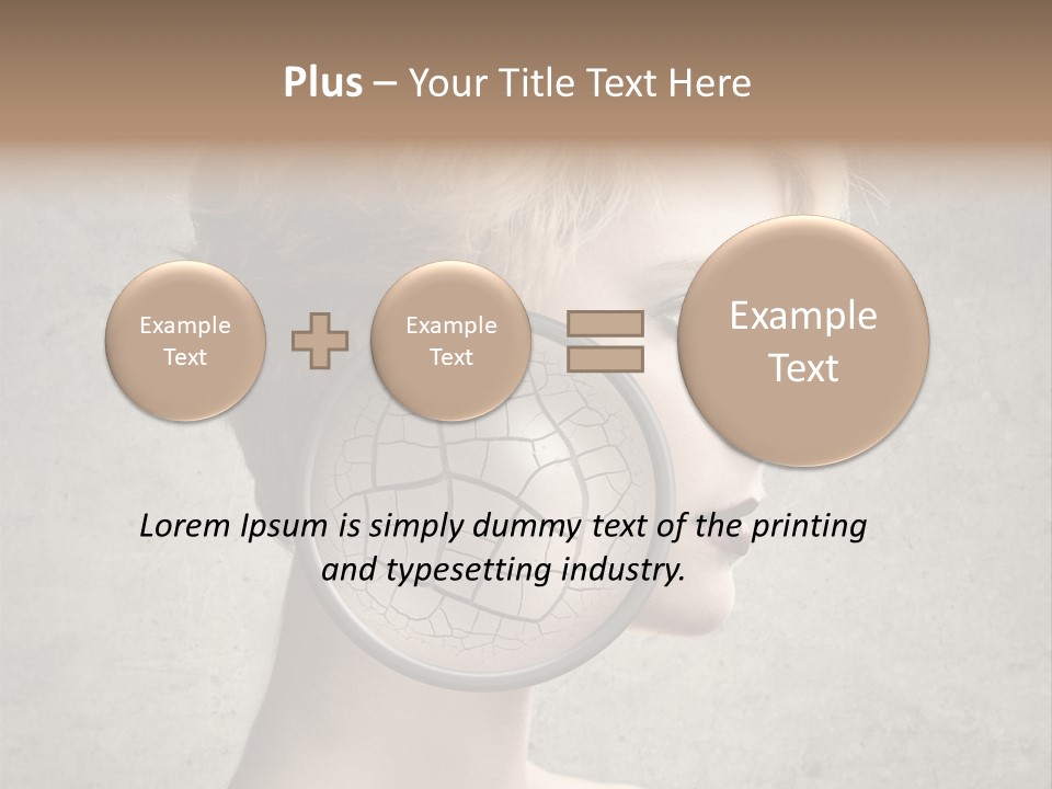 Treatment Crack Portrait PowerPoint Template