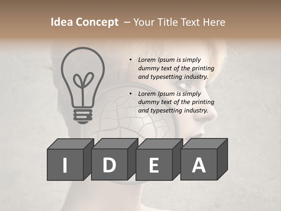 Treatment Crack Portrait PowerPoint Template