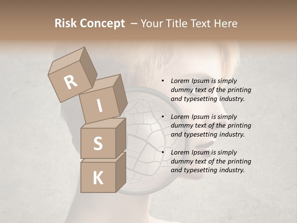 Treatment Crack Portrait PowerPoint Template