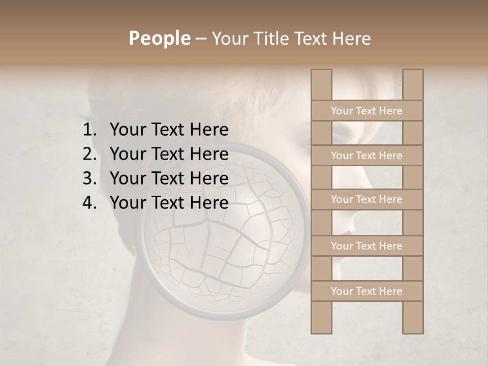 Treatment Crack Portrait PowerPoint Template