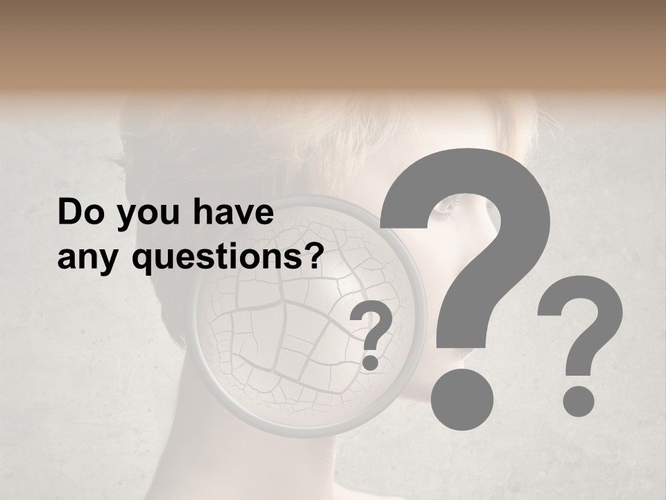 Treatment Crack Portrait PowerPoint Template