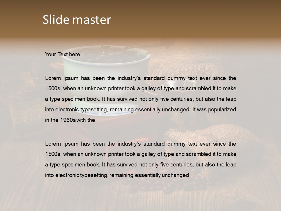 Dark Aroma Art PowerPoint Template