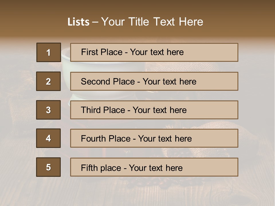 Dark Aroma Art PowerPoint Template