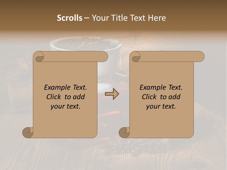 Dark Aroma Art PowerPoint Template