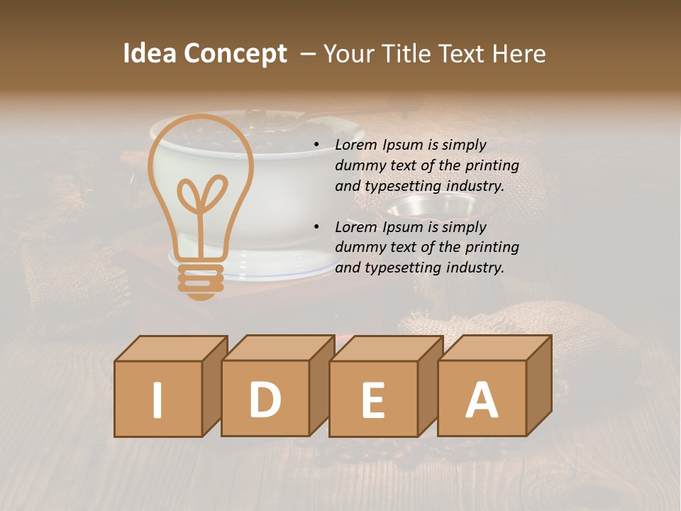 Dark Aroma Art PowerPoint Template