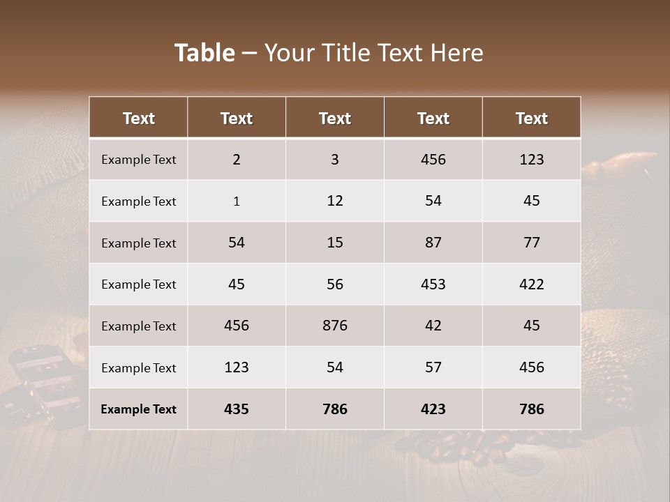 Aroma Retro Natural PowerPoint Template