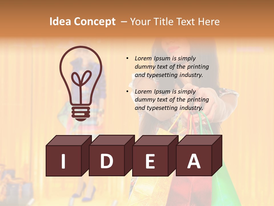 Fashion Merchandise Design PowerPoint Template