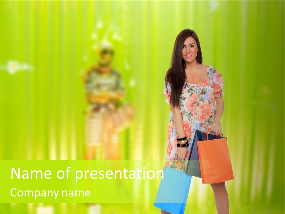 Clothing Buy Commercial PowerPoint Template