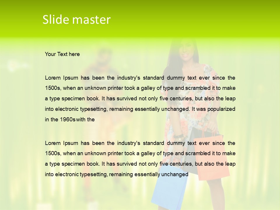 Clothing Buy Commercial PowerPoint Template