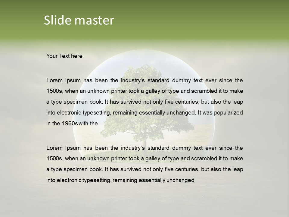 Nature Summer Danger PowerPoint Template