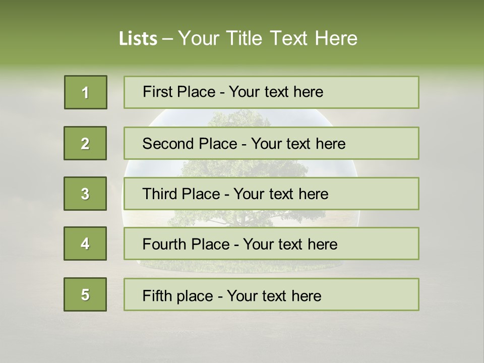 Nature Summer Danger PowerPoint Template