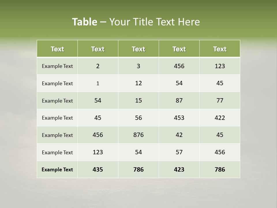 Nature Summer Danger PowerPoint Template