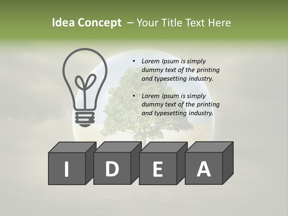 Nature Summer Danger PowerPoint Template