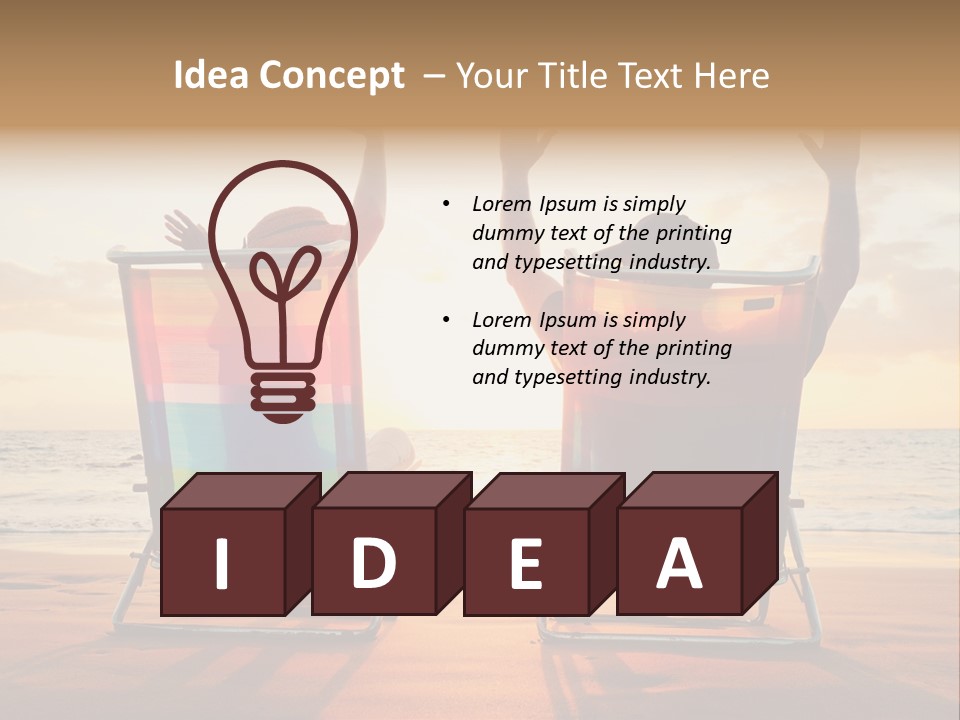 Hawaii Beach Relationship PowerPoint Template