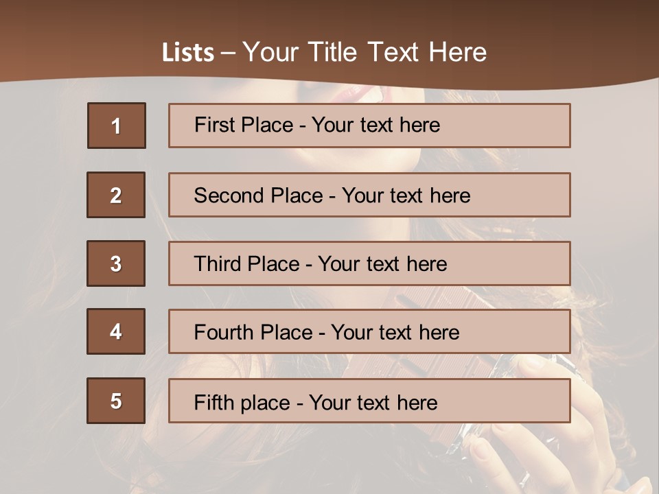 Hair Hungry One PowerPoint Template