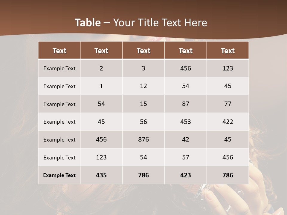 Hair Hungry One PowerPoint Template