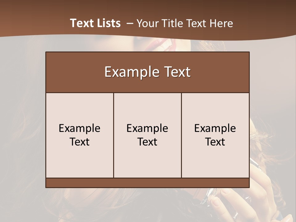Hair Hungry One PowerPoint Template