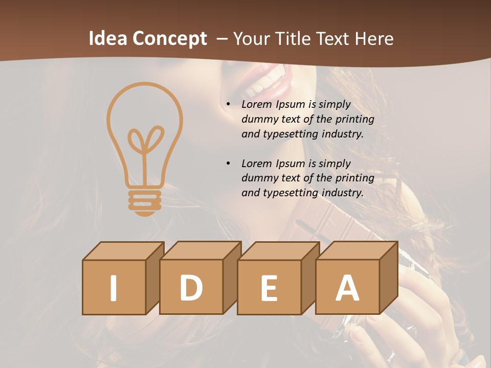 Hair Hungry One PowerPoint Template