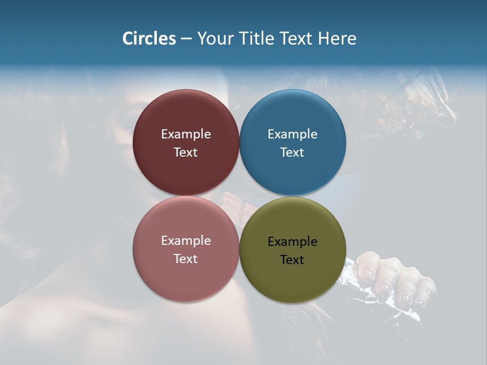 Background Woman Wind PowerPoint Template