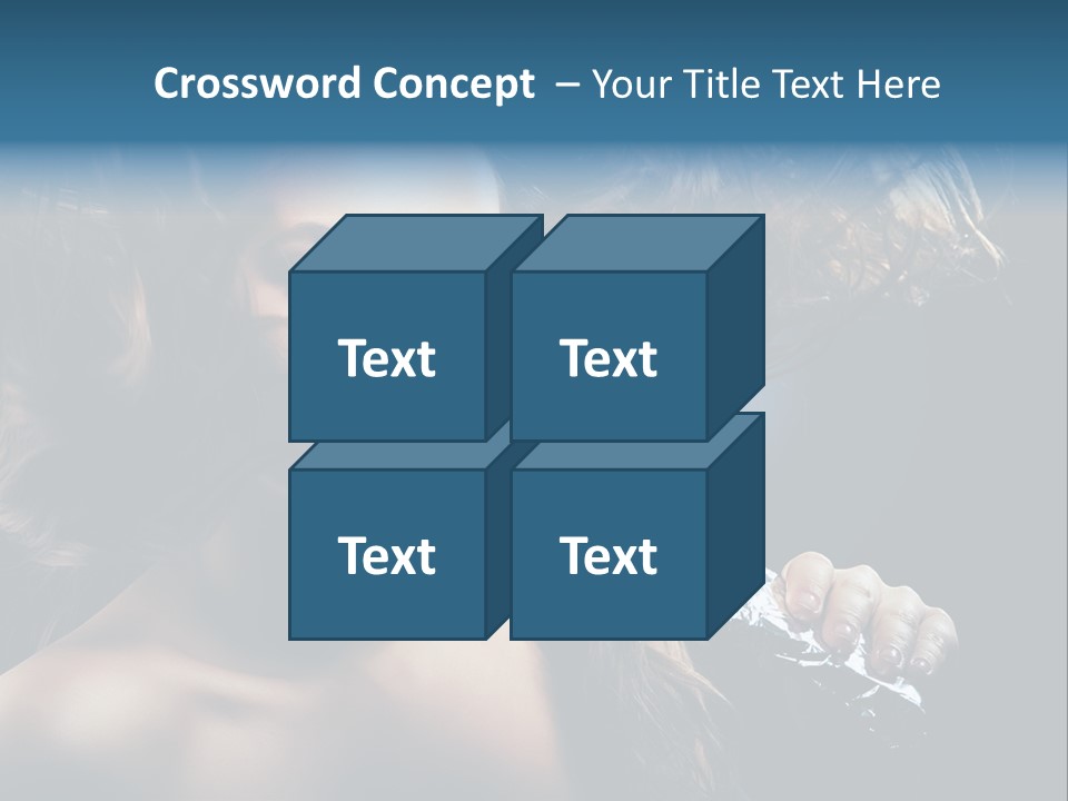 Background Woman Wind PowerPoint Template