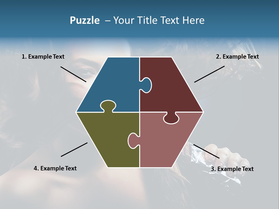 Background Woman Wind PowerPoint Template