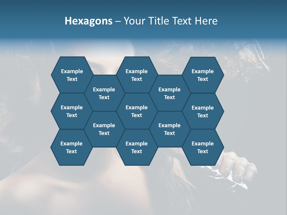 Background Woman Wind PowerPoint Template