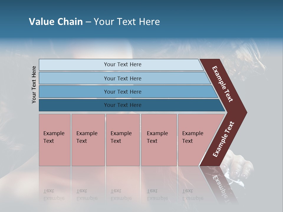 Background Woman Wind PowerPoint Template