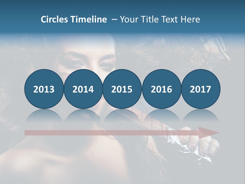 Background Woman Wind PowerPoint Template